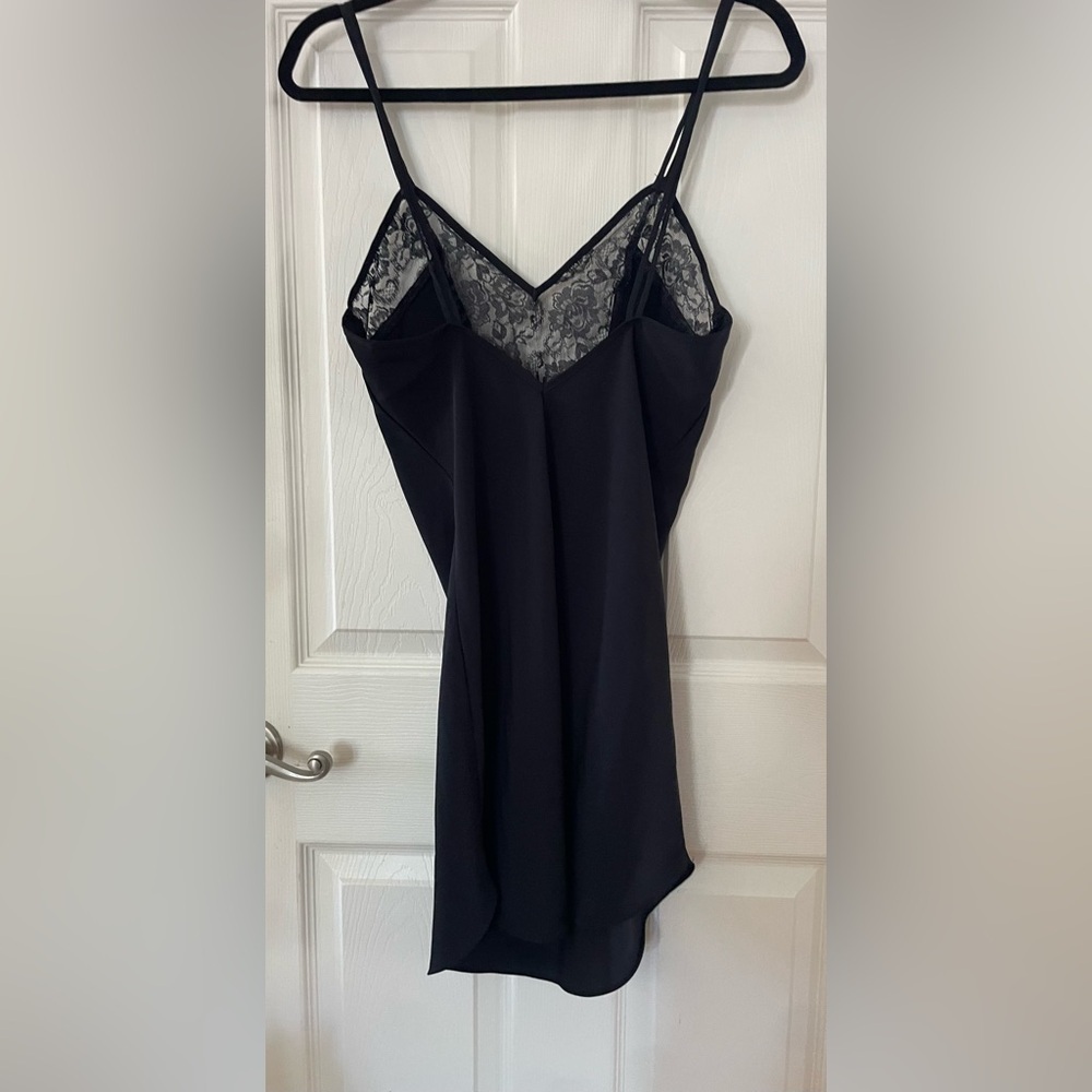 Victoria's Secret Black Lace Slip Dress Nighty Lingerie - Picture 3 of 3